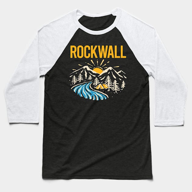 Nature Landscape Rockwall Baseball T-Shirt by rosenbaumquinton52